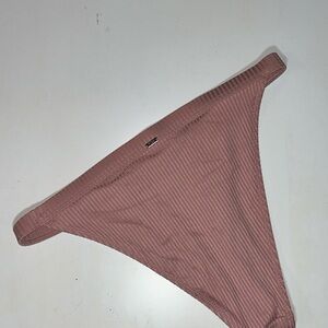 PINK Victoria's Secret Ribbed Bikini Bottom in Dusty Rose